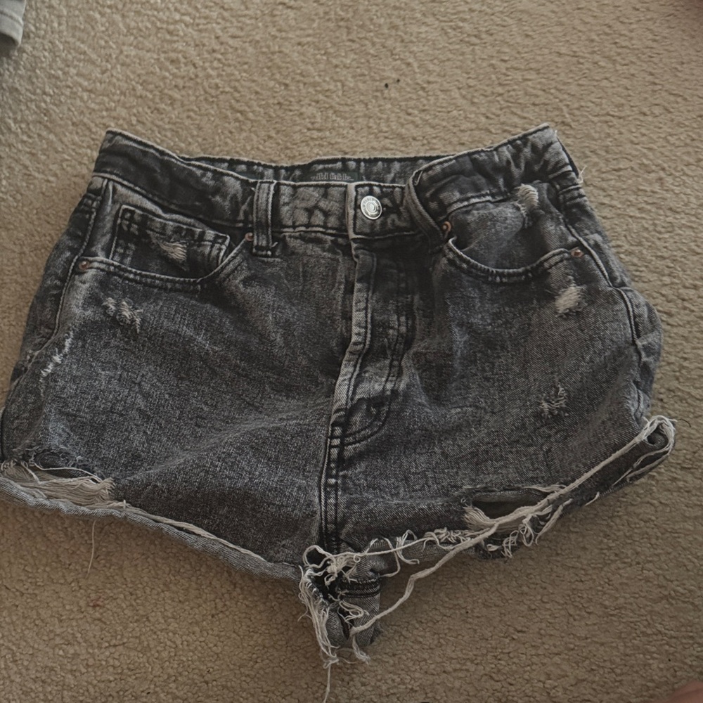 Gray jean shorts ripped/Wild Fable
